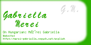 gabriella merei business card